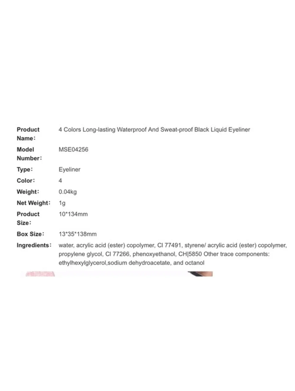 Sparq Haus Beauty Long-lasting Waterproof and Sweat-proof Black Liquid Eyeliner